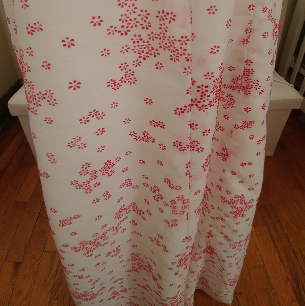 Vintage 70s Maxi Dress Puff Sleeve Floral Print 2 - Picture 14 of 16